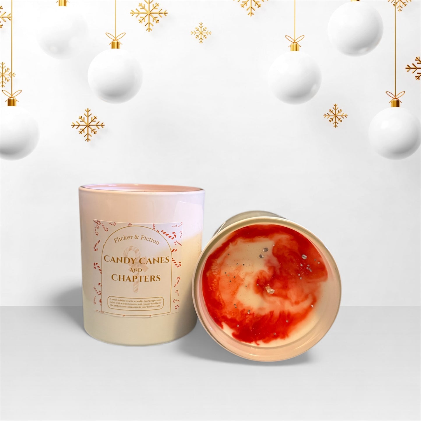 Candy Canes & Chapters - Christmas Exclusive Candle